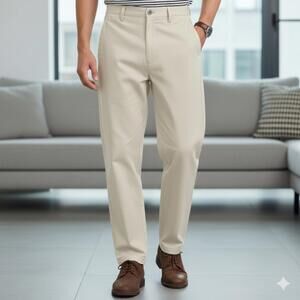 Calvin Klein Men's 36x30 Light Khaki Pants (PA-07)